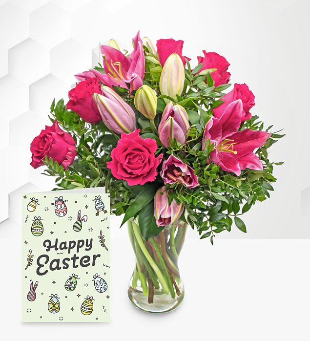Rose & Lily with Card