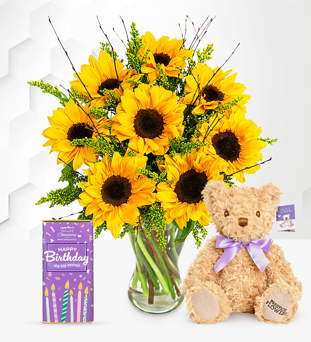 Sensational Sunflowers Birthday Delight Gift