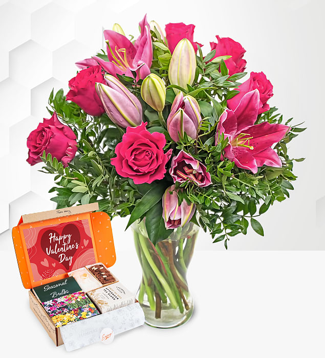 Rose and Lily Garden Tea Gift