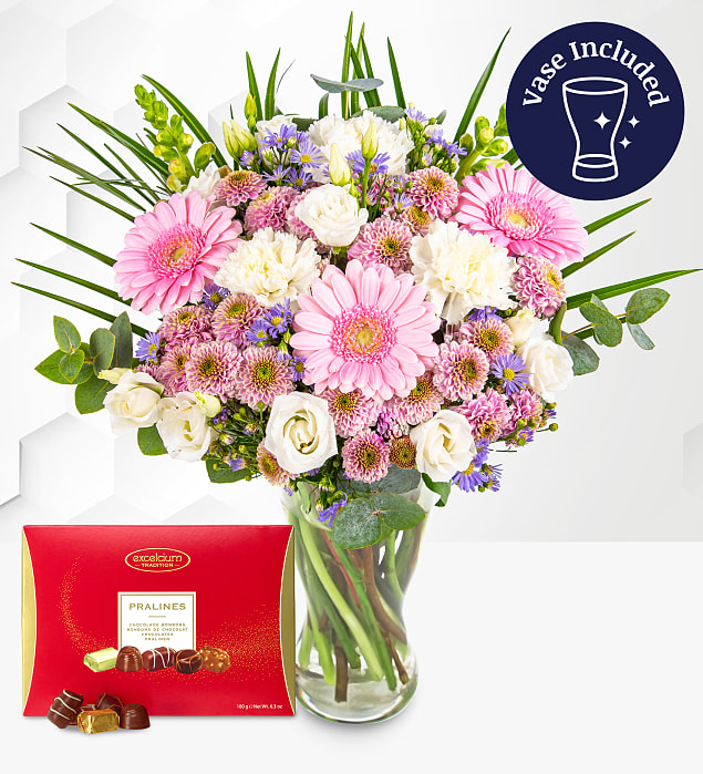 Glorious with Chocs & Vase