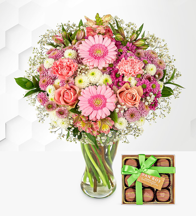 Rose Serenade with Dubai Chocolates