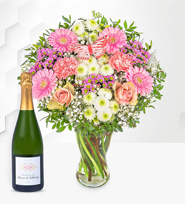 Pastel Meadow with Champagne