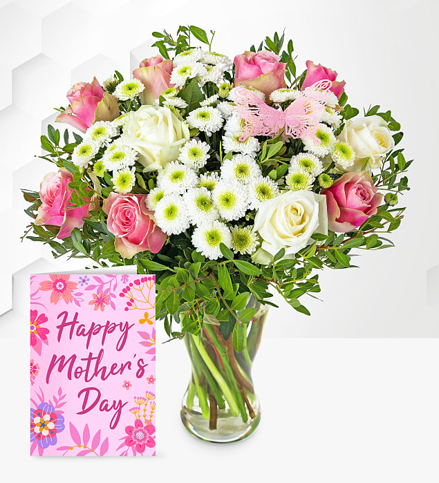 Rose Medley with Card Medium