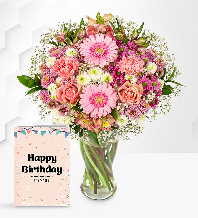 Rosé Serenade with Birthday Card