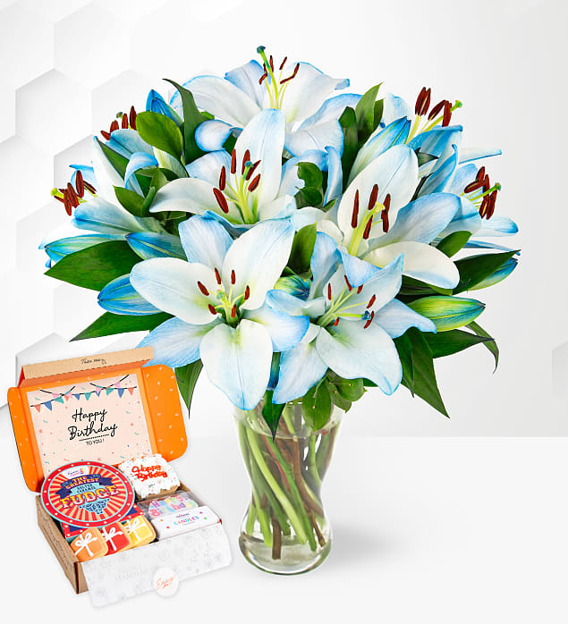 Ocean Lilies Birthday Deluxe Gift