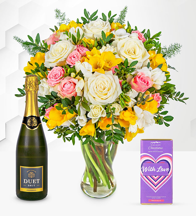 Rose and Freesia Fizz Joy Gift
