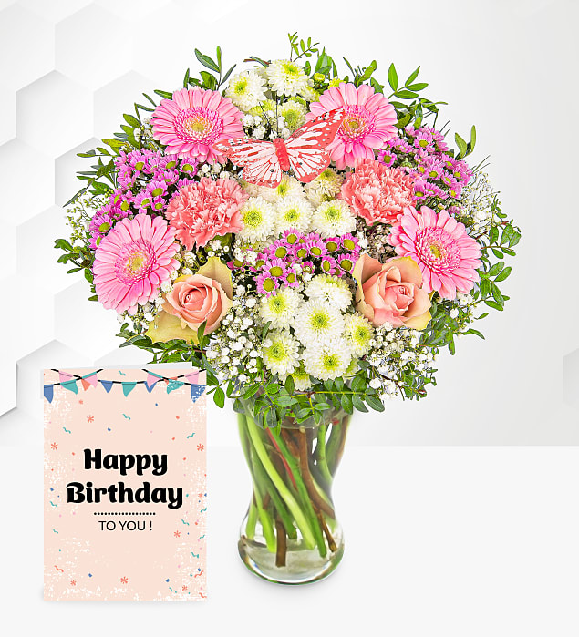 Pastel Meadow with Birthday Card