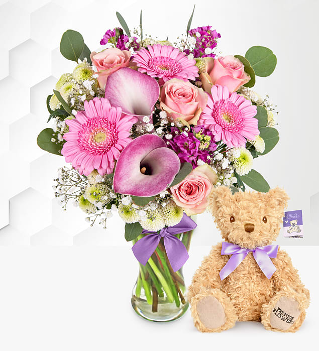 The June Bouquet with Teddy 