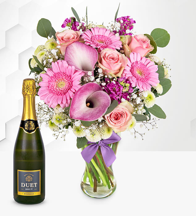 The June Bouquet with Fizz