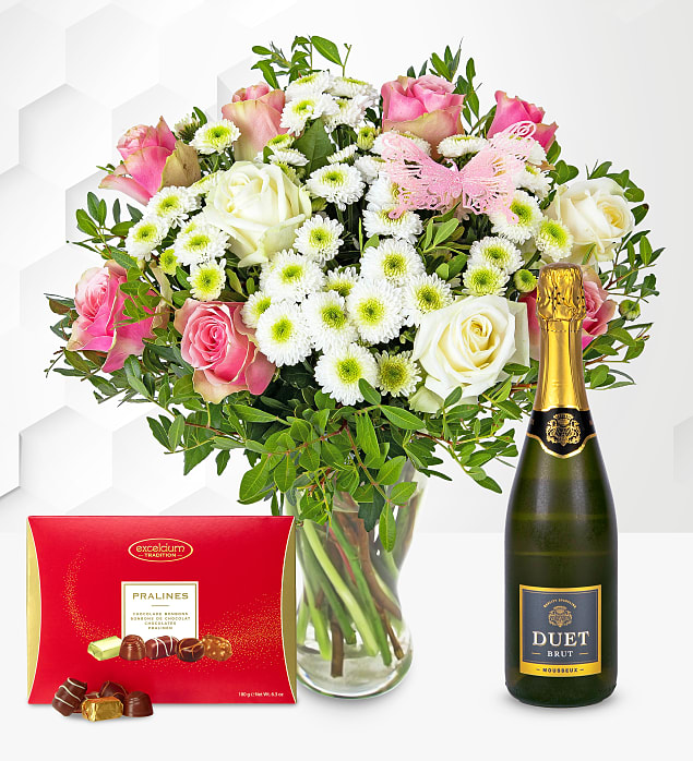 Rose Meadows with Fizz & Chocolates