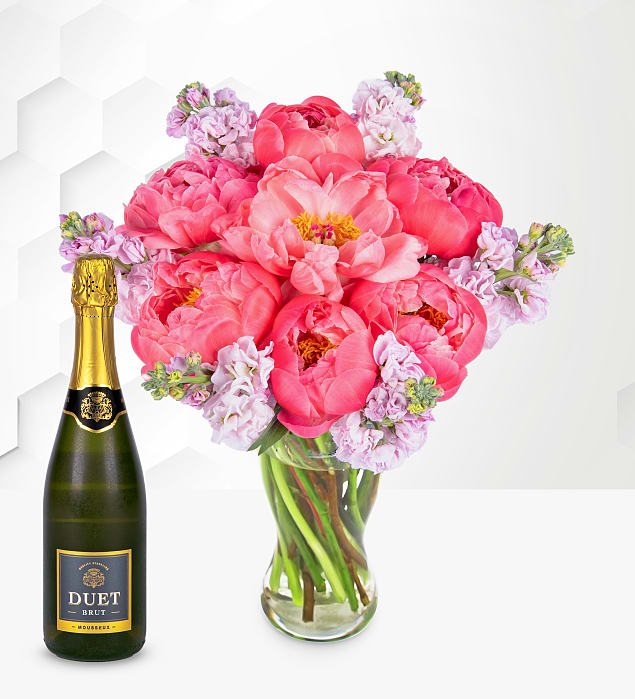 Paradise Peonies with Fizz