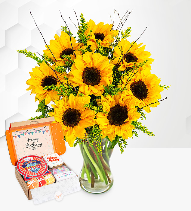 Sensational Sunflowers Birthday Deluxe Gift