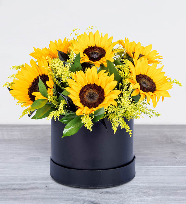Sunflower Hatbox