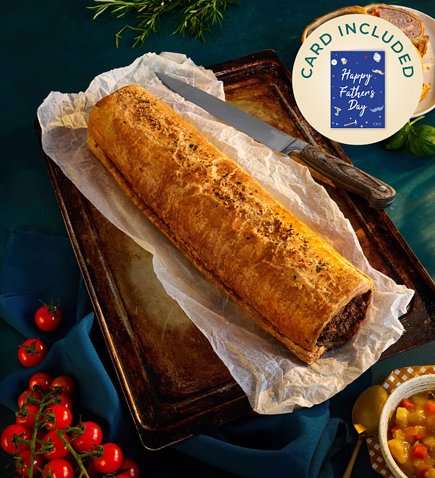 Father's Day Sausage Roll with Card