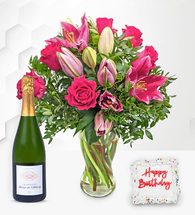 Rose and Lily Luxury Birthday Gift