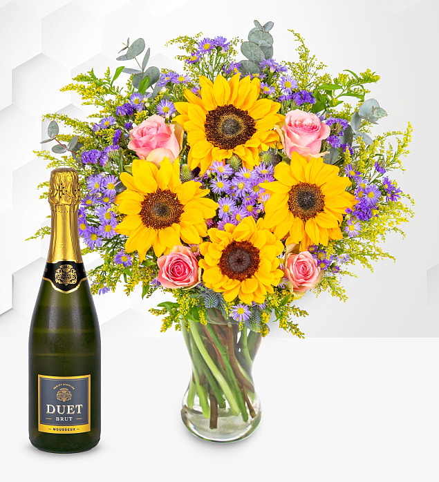 July Bouquet with Fizz