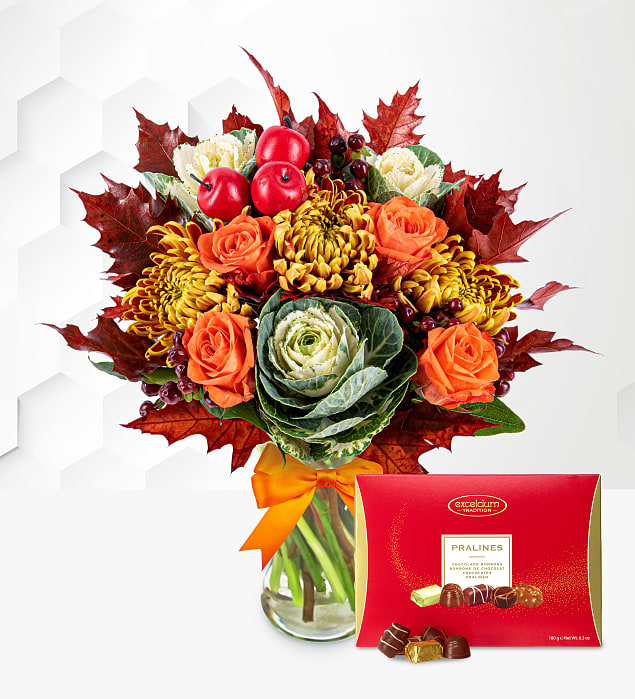 October Bouquet with Chocolates