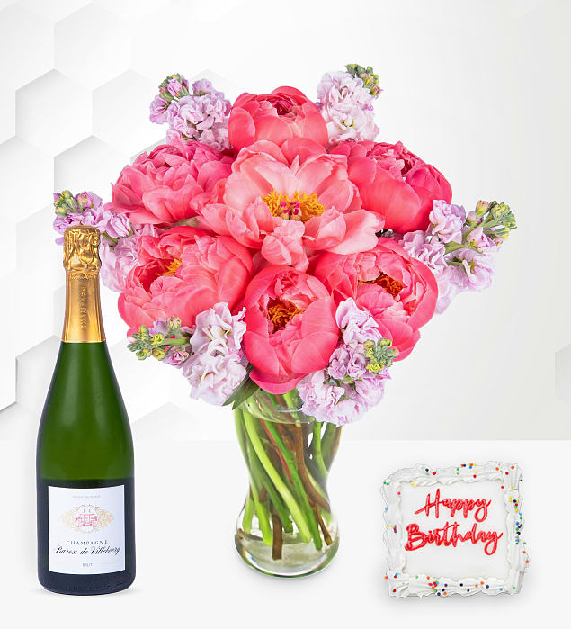 Paradise Peonies Luxury Birthday Gift