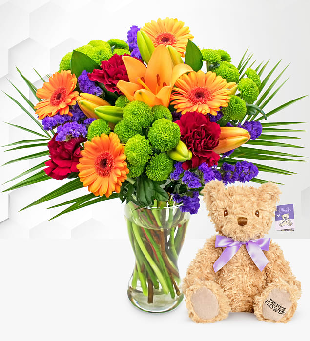 Joyful With Teddy Bear