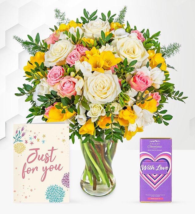 Rose and Freesia Joy Gift
