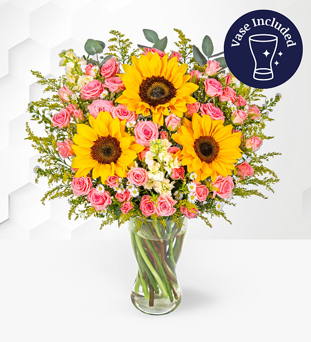 Sunflower Meadows & FREE Vase  Medium