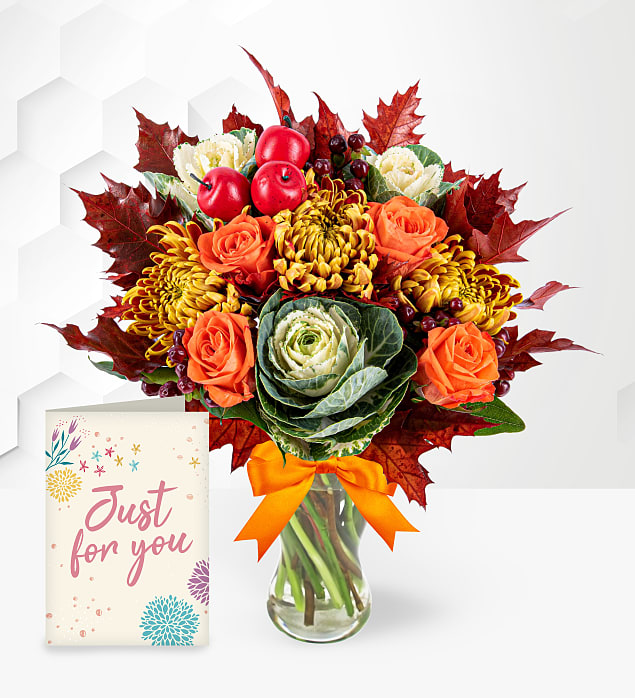 Autumn Bouquet with Card