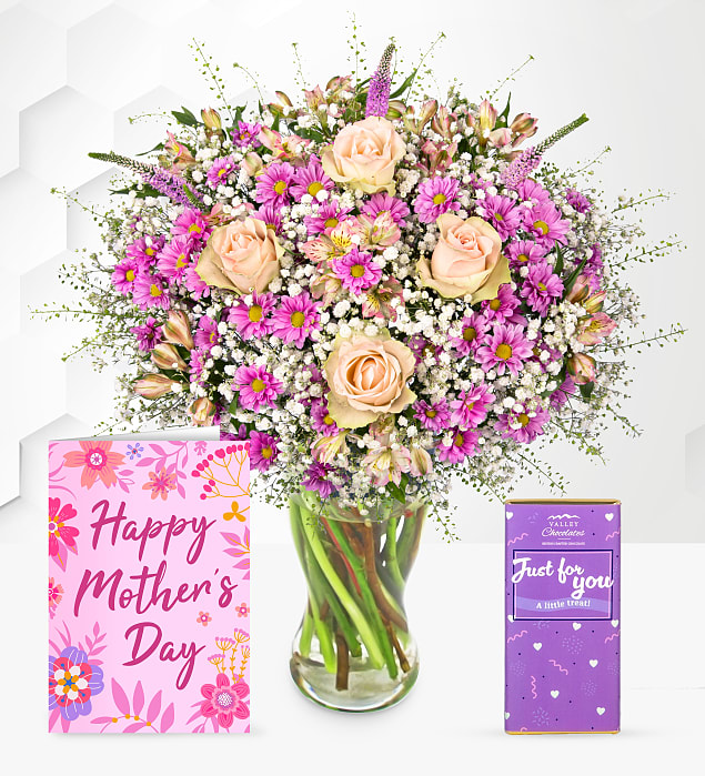 Pink Sunshine with Just For You Chocolate & Card