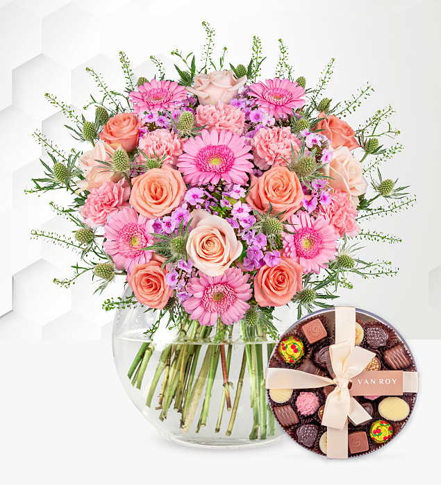 Pink Opulence & Belgian Chocolates