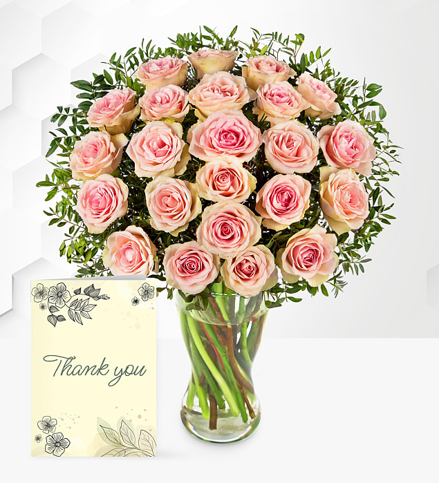 La Belle with Thank You Card