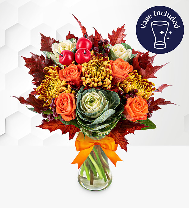 October Bouquet with Vase