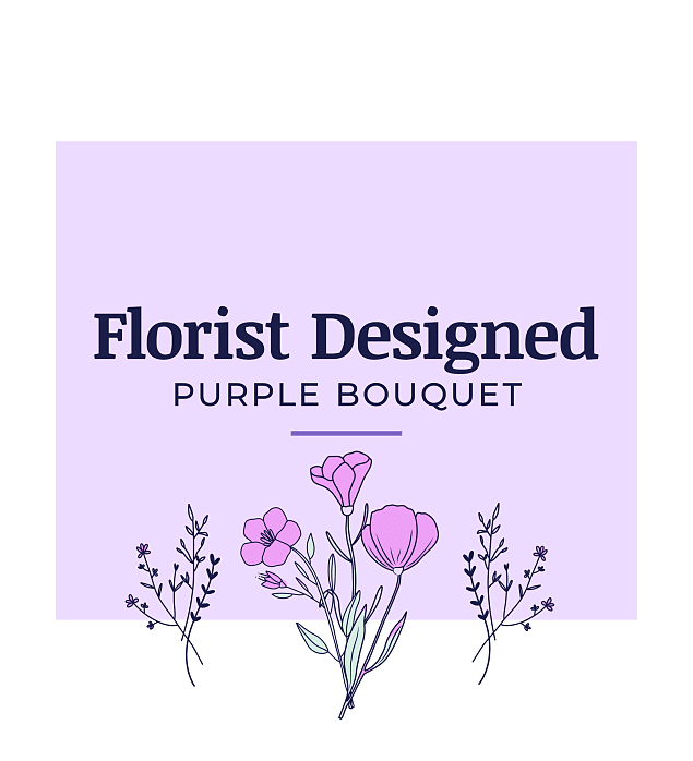 Florist Designed Purple