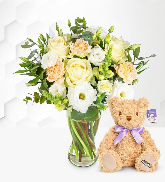 Ivory Harmony With Teddy Bear