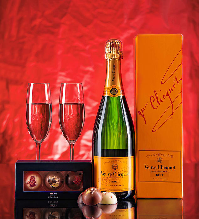 Veuve Clicqout and Chocolates