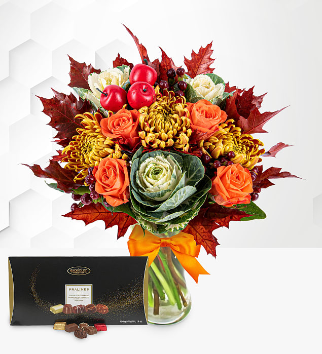 October Bouquet with Chocolates 