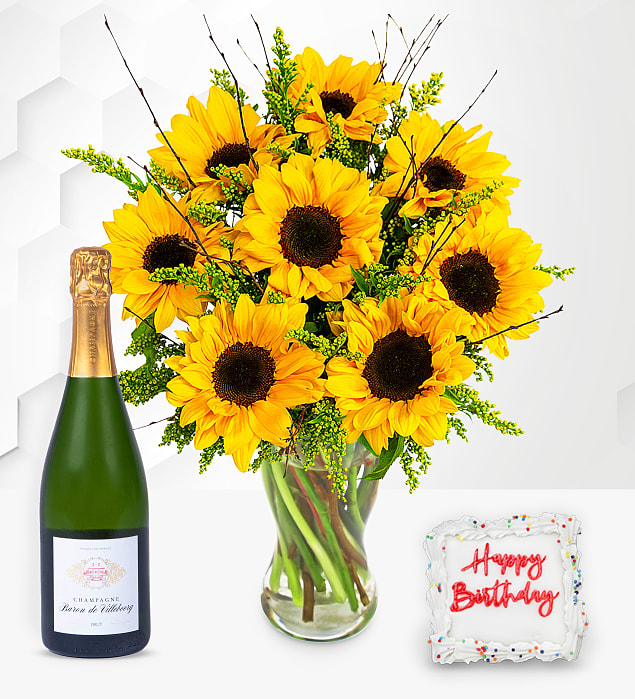 Sensational Sunflowers Luxury Birthday Gift