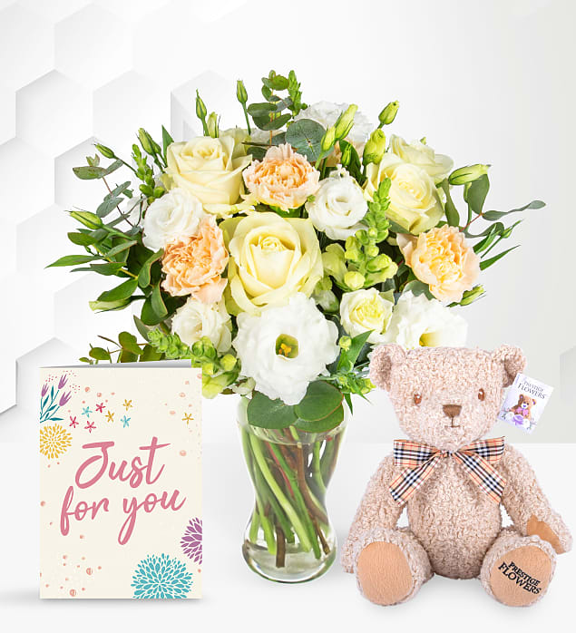 Ivory Harmony with Teddy & Card