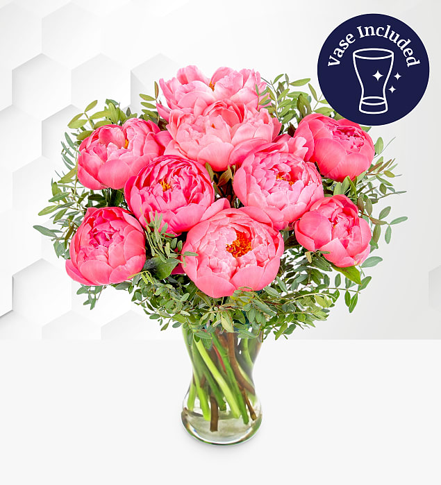Peony Blush & Vase 