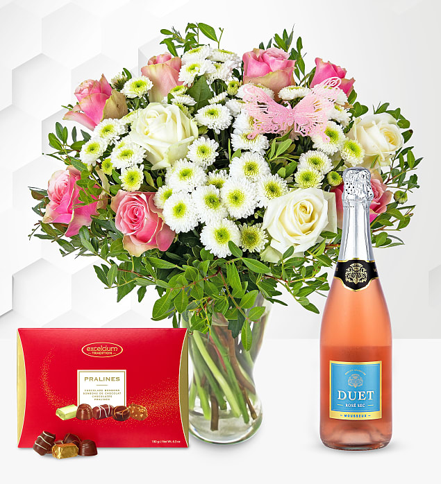 Rose Meadows with Fizz & Chocolates