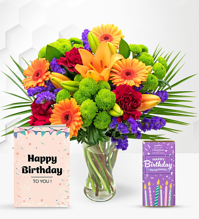 Joyful with Birthday Chocolate & Card